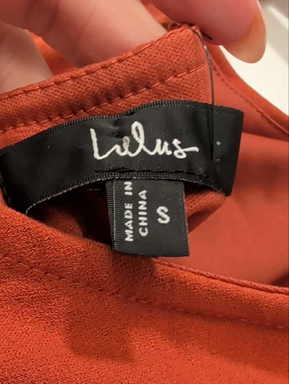 Lulu's Abriana Rust Orange Pleated Halter Maxi Dress - Picture 7 of 8